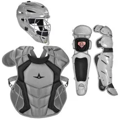 All-Star System Seven Pro NOCSAE Adult Baseball Catcher's Package -Baseball Shop all star ckccpro1 silblk 11503.1674661703