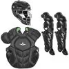 All-Star Solid Color System7 Axis NOCSAE Adult Baseball Catcher's Package -Baseball Shop all star ckccpro1xs blk 18456.1679402522
