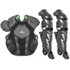 All-Star System7 Axis NOCSAE Adult Baseball Catcher's Gear Set -Baseball Shop all star s7ancplga blkgld 11014.1678170498