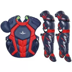 All-Star System7 Axis NOCSAE Adult Baseball Catcher's Gear Set -Baseball Shop all star s7ancplga blksca 87405.1678170499
