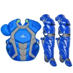 All-Star System7 Axis NOCSAE Adult Baseball Catcher's Gear Set -Baseball Shop all star s7ancplga nvy 43392.1678170500