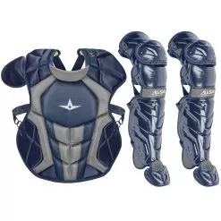 All-Star System7 Axis NOCSAE Intermediate Baseball Catcher's Gear Set -Baseball Shop all star s7ancplgi nvy 64156.1674473304