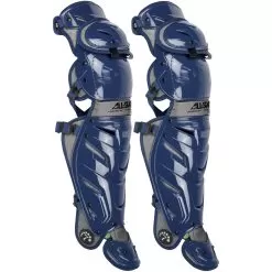 All-Star System 7 Axis 16.5 Inch Adult Baseball Catcher's Leg Guards -Baseball Shop all star lg40wpro nvygph 28466.1679359011