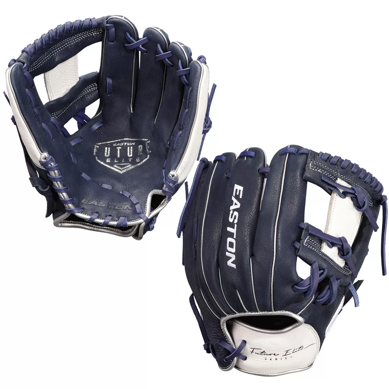 Easton Future Elite 11 Inch FE11 Youth Baseball Glove - Navy/White 3 Easton Future Elite 11 Inch FE11 Youth Baseball Glove - Navy/White