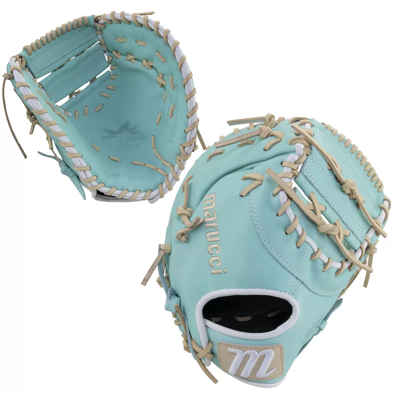 Marucci Palmetto M-Type 13 Inch Fastpitch Softball First Base Mitt 3 Marucci Palmetto M-Type 13 Inch Fastpitch Softball First Base Mitt