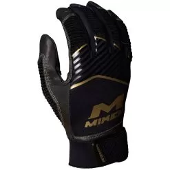 Miken Gold MBGGLD Baseball/Softball Batting Gloves -Baseball Shop miken mbggld blk 04 13699.1654284406