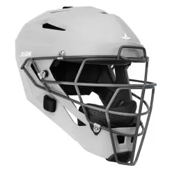 All-Star MVP5 Matte Youth Baseball Catcher's Helmet -Baseball Shop mvp5 wh 01 42895.1677358109