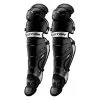 Easton Pro X Intermediate Baseball Catcher's Leg Guards -Baseball Shop pro x lg bk sl a165414bksl front trans 68276.1666383700
