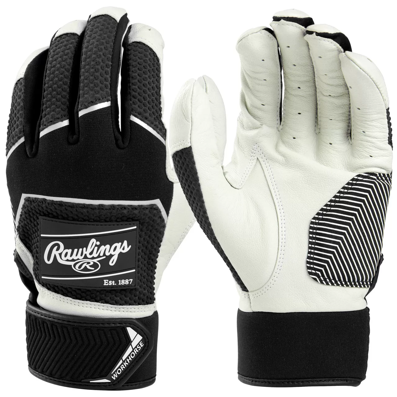 Rawlings Adult Workhorse Baseball/Softball Batting Gloves 4 Rawlings Adult Workhorse Baseball/Softball Batting Gloves - Image 2