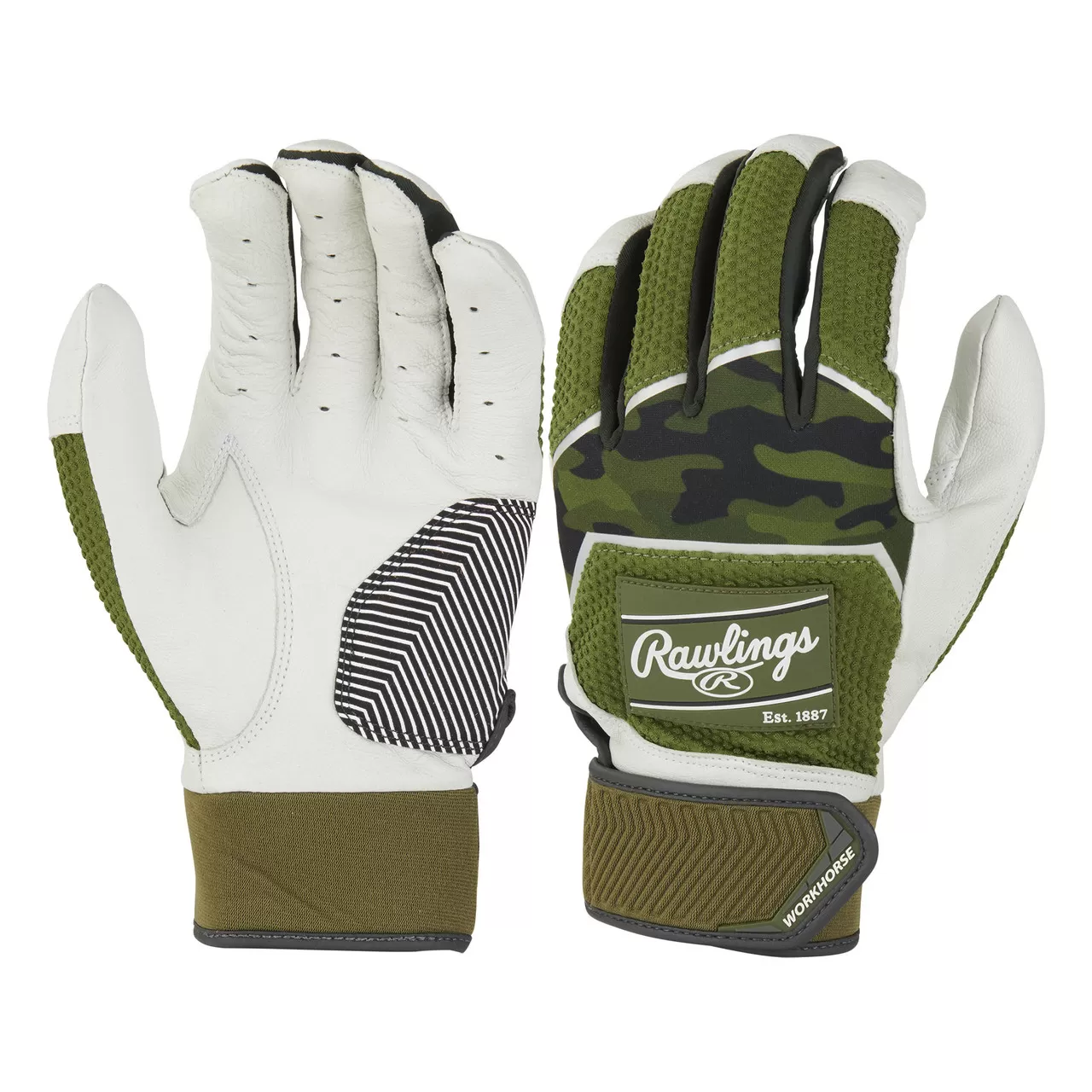 Rawlings Adult Workhorse Baseball/Softball Batting Gloves 9 Rawlings Adult Workhorse Baseball/Softball Batting Gloves - Image 7