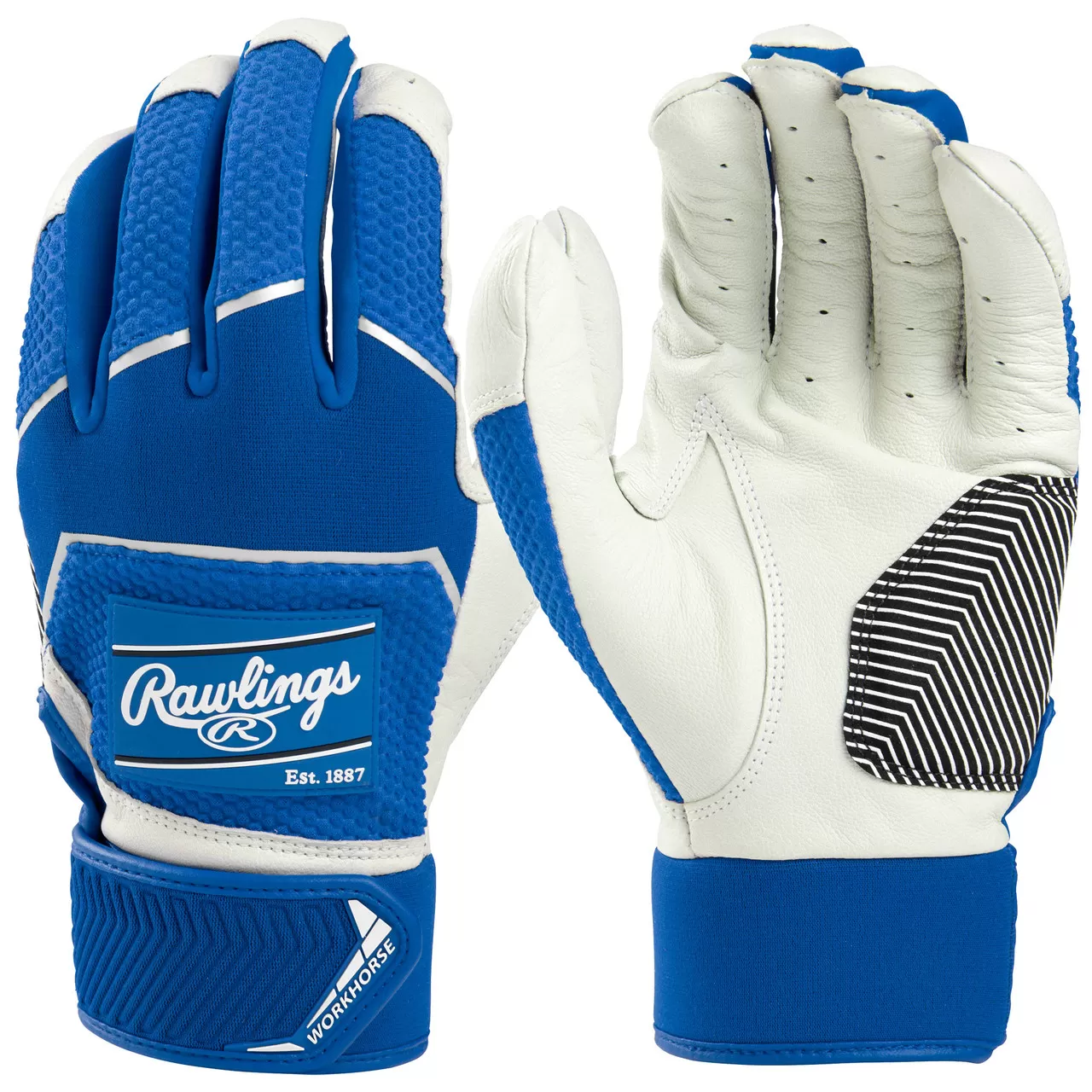 Rawlings Adult Workhorse Baseball/Softball Batting Gloves 6 Rawlings Adult Workhorse Baseball/Softball Batting Gloves - Image 4