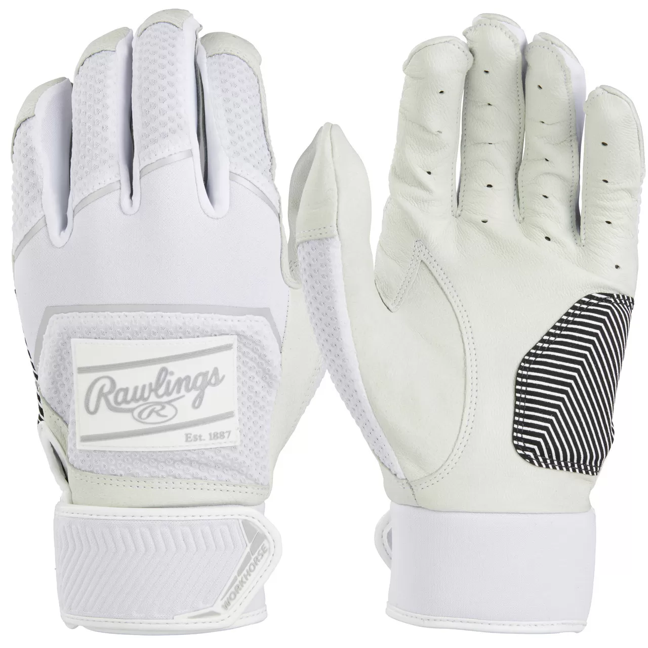 Rawlings Adult Workhorse Baseball/Softball Batting Gloves 3 Rawlings Adult Workhorse Baseball/Softball Batting Gloves