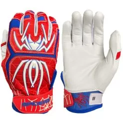 Spiderz 2022 Endite Adult Baseball/Softball Batting Gloves -Baseball Shop spiderz endite 2022 whtred 75544.1679445975
