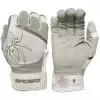 Spiderz PRO Adult Baseball/Softball Batting Gloves -Baseball Shop spiderz pro21 whtgry 02962.1679475059