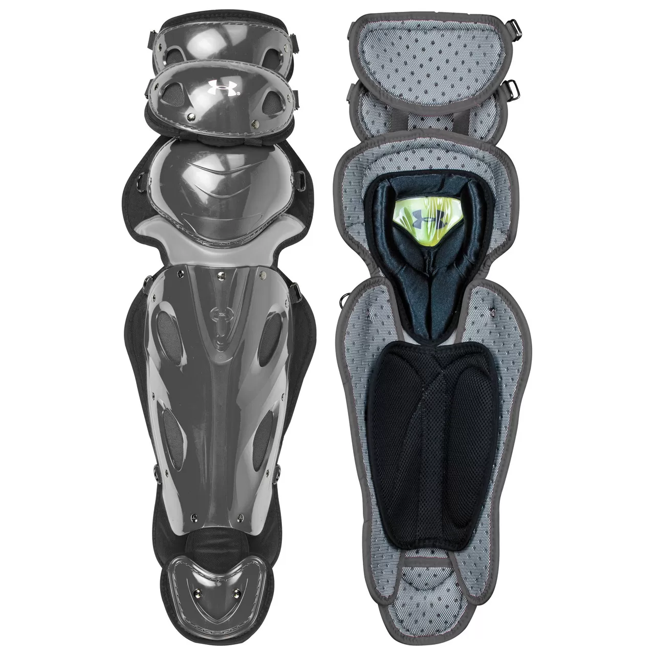 Under Armour UA Pro 4 Adult 16.5 Inch Baseball Catcher's Leg Guards 4 Under Armour UA Pro 4 Adult 16.5 Inch Baseball Catcher's Leg Guards - Image 2