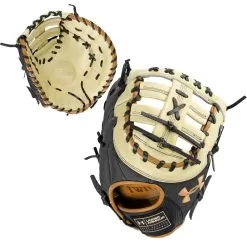 Under Armour UA Genuine 2.0 13 Inch UAFGGP2-FB Baseball First Base Mitt - Cream