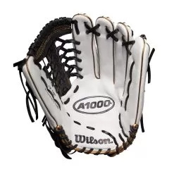 Wilson 2022 A1000 Series 12.5 Inch WTA10RF22T125 Fastpitch Softball Glove -Baseball Shop wbw100184 1 a1000 fp of t125 125 white black metallicgold.png.cq5dam.web .2000.2000 70686.1654283075