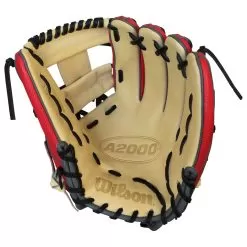 Wilson 2022 A2000 Superskin Custom 11.75 Inch A21975SS22C02 Baseball Glove -Baseball Shop wilson a2000 custom redtangryblk 03 76681.1654285443